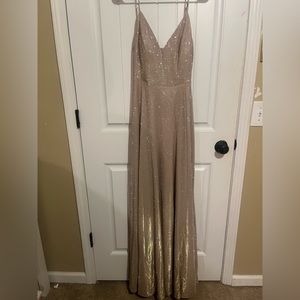 Beautiful long prom dress perfect for a high school prom